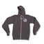NEW! THIGHBRUSH® BEARD RIDING COMPANY Unisex Zipper Hoodie in Charcoal Grey