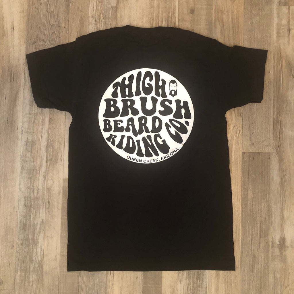 THIGHBRUSH BEARD RIDING COMPANY T-Shirts for Men and Tank Tops for Women - NOW IN BLACK AND WHITE!