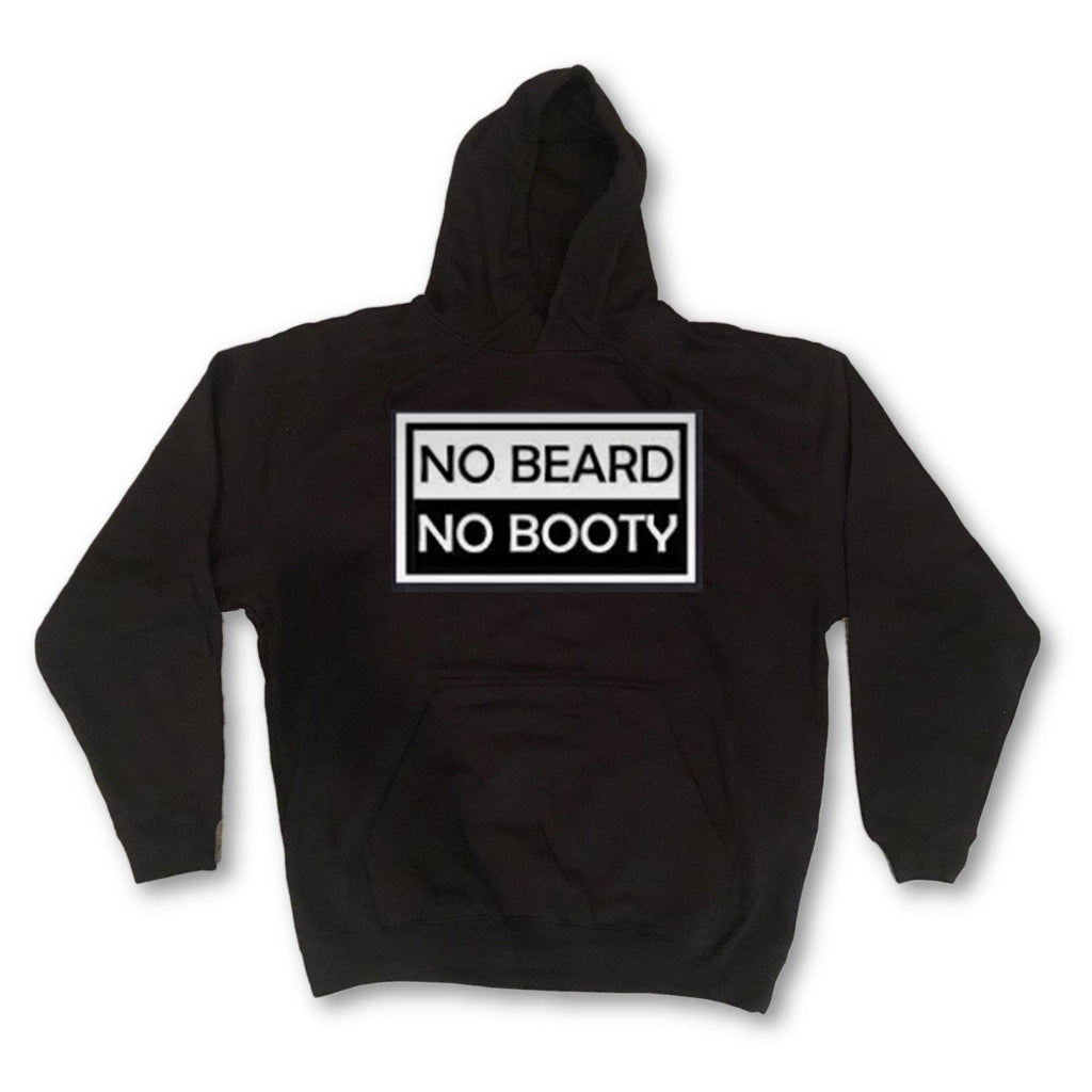 THIGHBRUSH® NO BEARD NO BOOTY™ Hooded Sweatshirt in Black