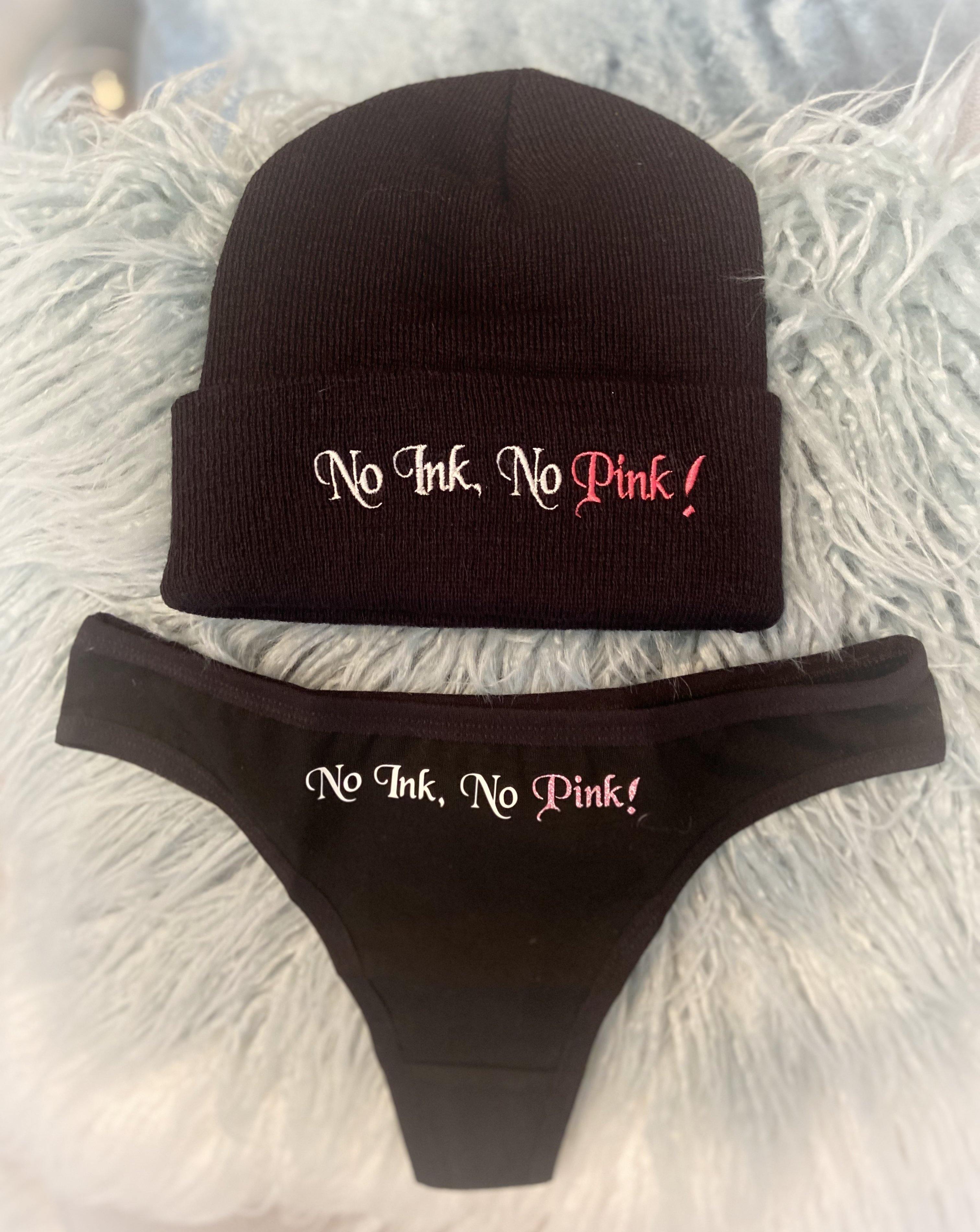 GIFT for HER - THIGHBRUSH® No Ink, No Pink! Beanie and Thong Underwear