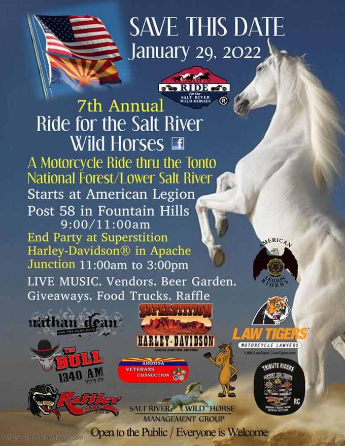 THIGHBRUSH® will be a Vendor - 7th Annual Ride For The Salt River Wild Horses - January 29, 2022