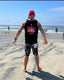 THIGHBRUSH® - LOGO BLAST - Men's Board Shorts - Black