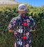 THIGHBRUSH® - STICKER BOMB - Men's Party Shirt - Black