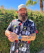 THIGHBRUSH® - STICKER BOMB - Men's Party Shirt - Black