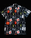 THIGHBRUSH® - STICKER BOMB - Men's Party Shirt - Black