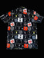 THIGHBRUSH® - STICKER BOMB - Men's Party Shirt - Black