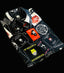 THIGHBRUSH® - STICKER BOMB - Men's Party Shirt - Black