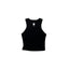 NO BEARD NO BOOTY® COLLECTION by THIGHBRUSH® - Women's Cropped Tank Top - Black