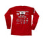 THIGHBRUSH® - 2ND ANNUAL 69 MILE "POKE-HER" RUN - Long Sleeve T-Shirt - Red