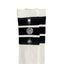 THIGHBRUSH® - Knee Hi Socks - Triple Striped Top - White
