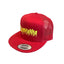 THIGHBRUSH® - LICKAMANIA - Flat Bill Trucker Snapback Hat - Red