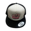 THIGHBRUSH® - LICK ME - Trucker Snapback Hat - Flat Bill - White and Black