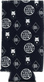 THIGHBRUSH® - LOGO BLAST - Slim Beverage Cooler, Drink Cooler, Can Cooler - Black