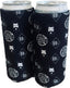 THIGHBRUSH® - LOGO BLAST - Slim Beverage Cooler, Drink Cooler, Can Cooler - Black