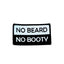 THIGHBRUSH® - NO BEARD NO BOOTY - Rectangular Patch - Black and White