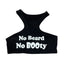 THIGHBRUSH® - No Beard No BOOty - Women's Crop Top - Black