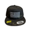 THIGHBRUSH® - Patriotic Flat Bill Trucker Snapback Hat - Camo - Multicam Black