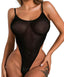THIGHBRUSH® - Sheer Mesh Bodysuit - Black