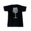 THIGHBRUSH® - WINE-DINE-69 - Men's T-Shirt - Black