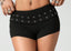 THIGHBRUSH® - Women's Grommet Belted Booty Shorts - Black