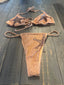 THIGHBRUSH® - Women's Star Cowgirl String Bikini - Tan