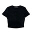 THIGHBRUSH® - Women's Twisted Cut Out Crop Top - Black