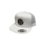 THIGHBRUSH® BEARD RIDING COMPANY - Flat Bill Trucker Snapback Hat - White with Black