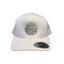 THIGHBRUSH® BEARD RIDING COMPANY - Trucker Snapback Hat - White with Silver