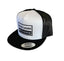 THIGHBRUSH® "HEAD LICKER IN CHARGE" - Trucker Snapback Hat - White and Black - Flat Bill
