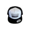 THIGHBRUSH® "HEAD LICKER IN CHARGE" - Trucker Snapback Hat - White and Black - Flat Bill