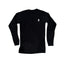 THIGHBRUSH® - Embroidered Face Logo - Unisex Long Sleeve T-Shirt - Black