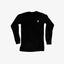 THIGHBRUSH® - Embroidered Face Logo - Unisex Long Sleeve T-Shirt - Black