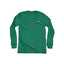 THIGHBRUSH® - Embroidered Face Logo - Unisex Long Sleeve T-Shirt - Green
