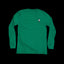 THIGHBRUSH® - Embroidered Face Logo - Unisex Long Sleeve T-Shirt - Green