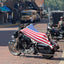 THIGHBRUSH® - STARS AND STRIPES - Water Repellent Motorcycle Cover and Sun Shade