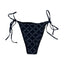 THIGHBRUSH® SWIM - X MARKS THE SPOT - Women's Bikini Separates - Black
