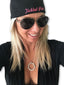 THIGHBRUSH® "Tickled Pink" - FlexFit Hat - Black and Pink