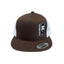 THIGHBRUSH® - Flat Bill Trucker Snapback Hat - Brown and White