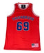 THIGHBRUSH® ATHLETICS - THIGHBRUSH 69 - MEN'S BASKETBALL JERSEY - RED