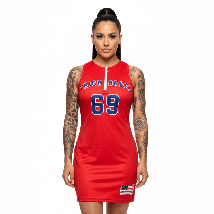 open lace back dress THIGHBRUSH® ATHLETICS - THIGHBRUSH 69