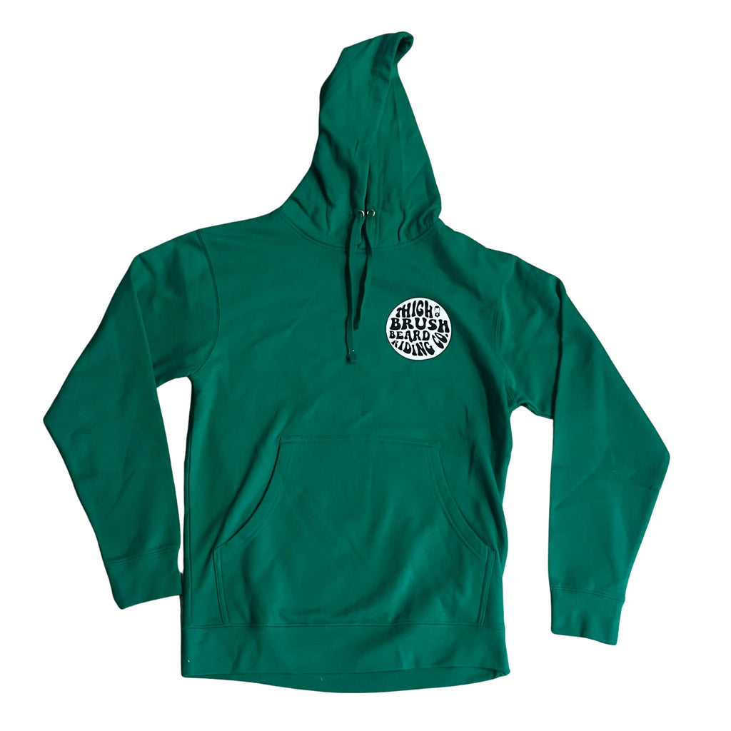 THIGHBRUSH® BEARD RIDING COMPANY - Unisex Hooded Sweatshirt - Green 