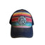 THIGHBRUSH® BEARD RIDING COMPANY - SARAPE - Trucker Snapback Hat - Multi Striped