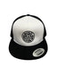 THIGHBRUSH® BEARD RIDING COMPANY - Trucker Snapback Hat - White and Black - Flat Bill