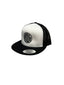 THIGHBRUSH® BEARD RIDING COMPANY - Trucker Snapback Hat - White and Black - Flat Bill