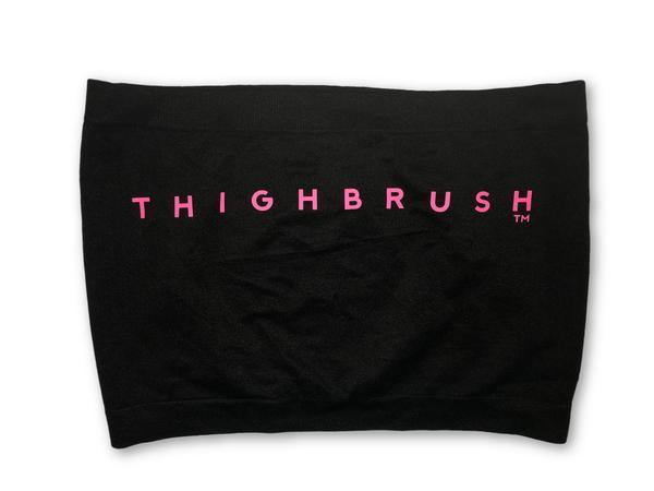 THIGHBRUSH® - Women's Bandeau Top - Black with Pink - thighbrush