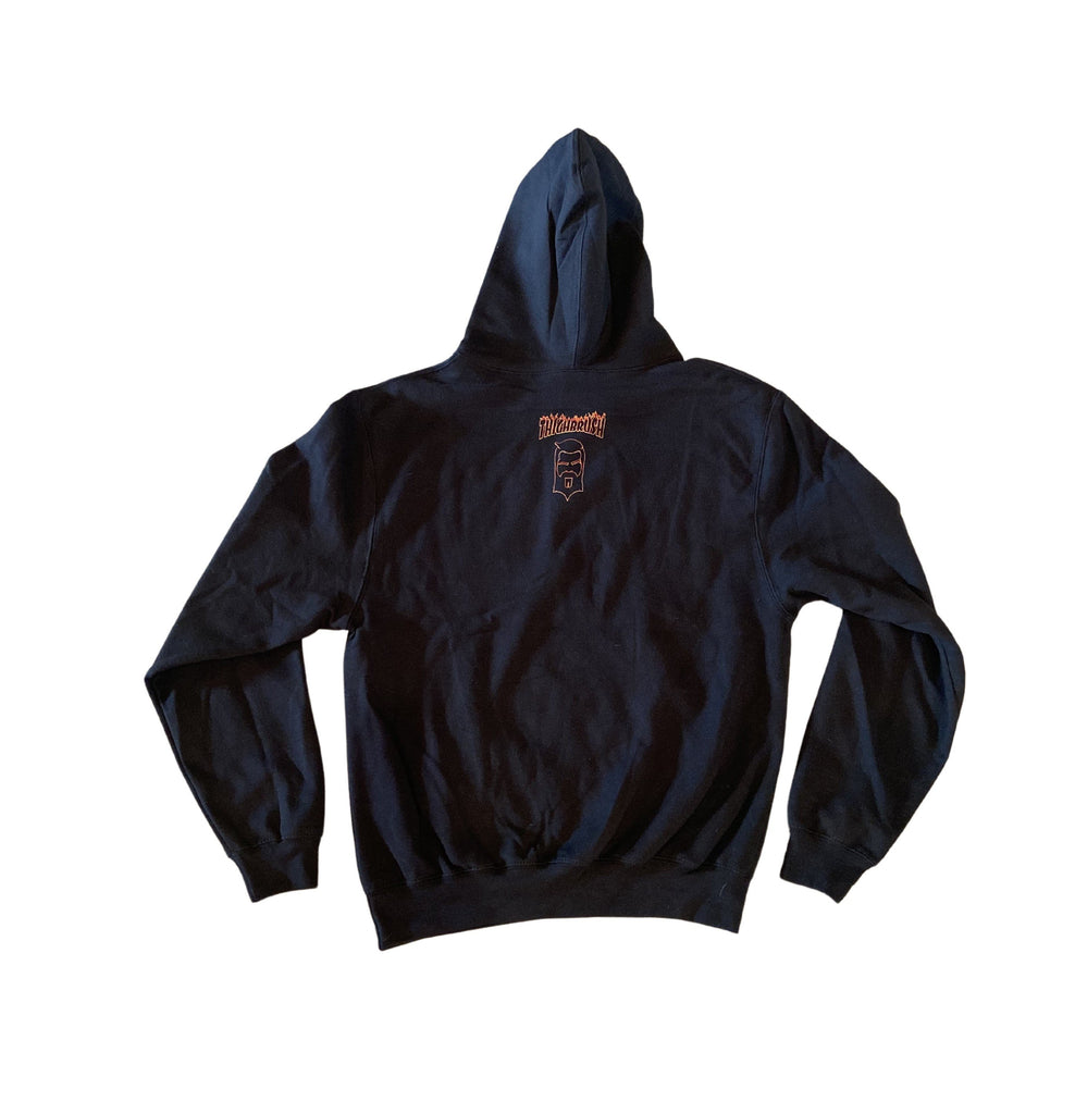 THIGHBRUSH® APPAREL - "EN FUEGO" - Unisex Hooded Sweatshirt - Black