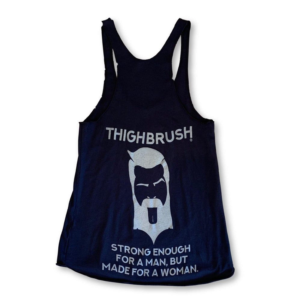 THIGHBRUSH® - "Strong Enough for a Man, But Made for a Woman" - Women's Tank Top - Navy Blue - thighbrush