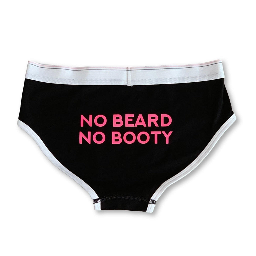 THIGHBRUSH® - "No Beard, No Booty!" - Women's Boyfriend Brief Underwear - thighbrush