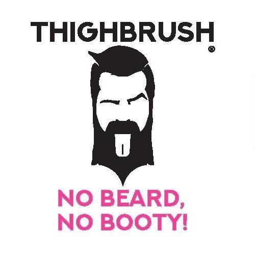 THIGHBRUSH® - "NO BEARD, NO BOOTY" - Sticker - Small