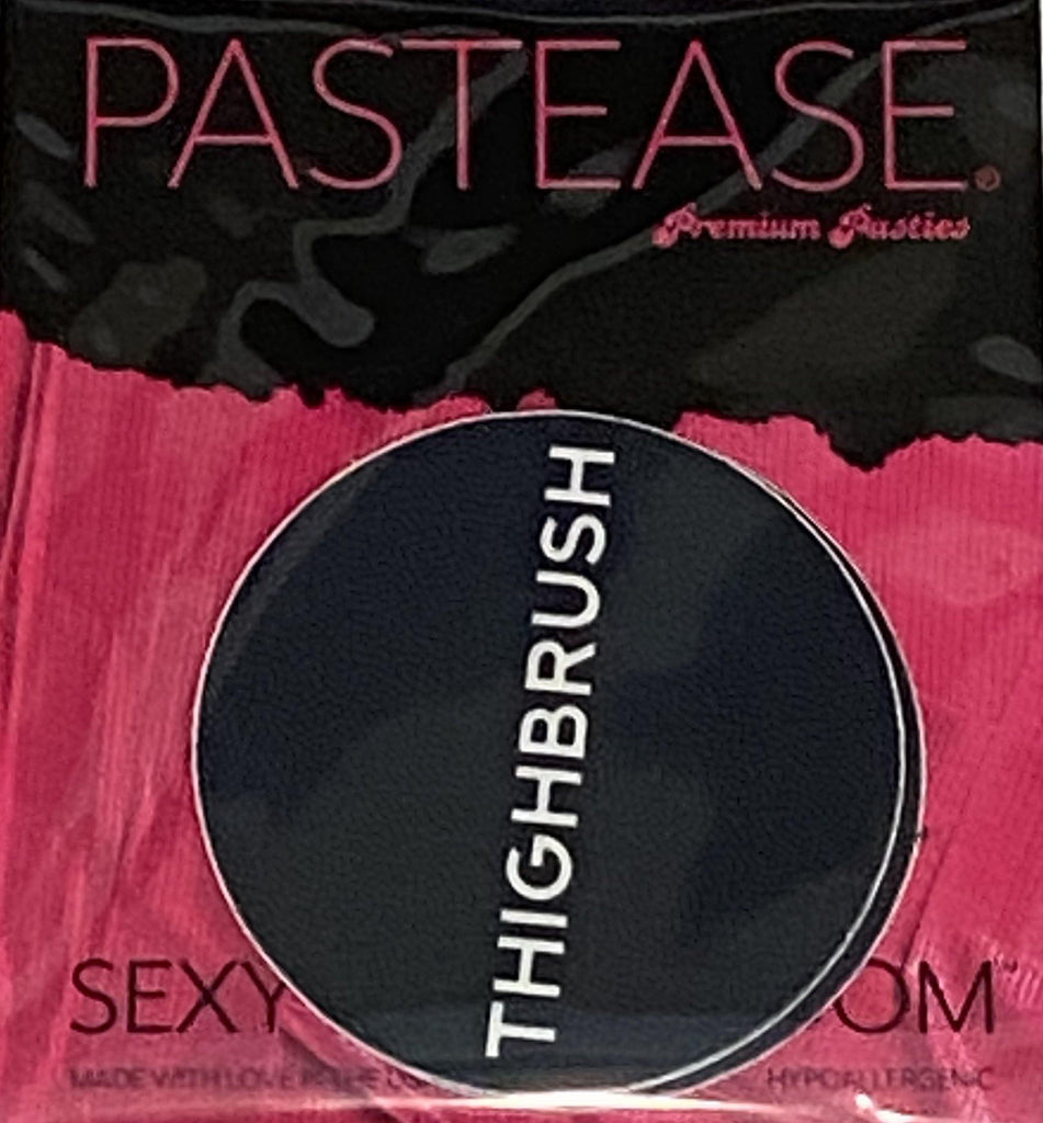 Pastease® Premium Pasties - THIGHBRUSH® - Circle in Black - THIGHBRUSH®